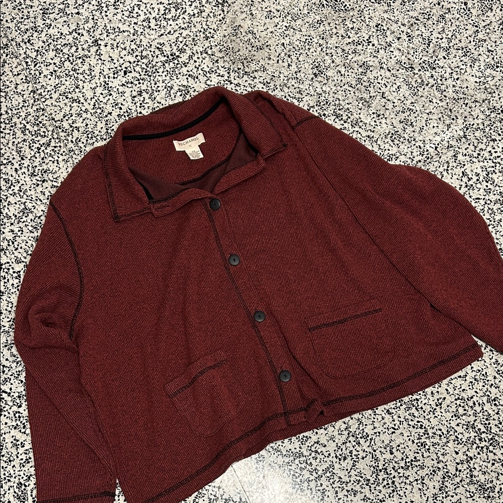 Bechamel Maroon Knit Top